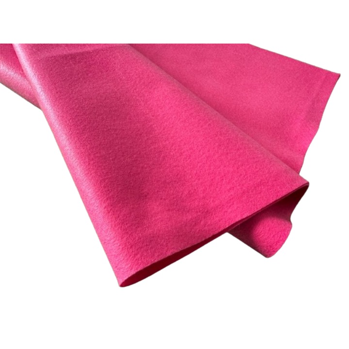 Fetru, pasla moale 1mm 50X55cm, roz inchis