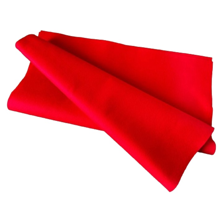 Fetru, pasla moale 1mm 50X55cm, rosu