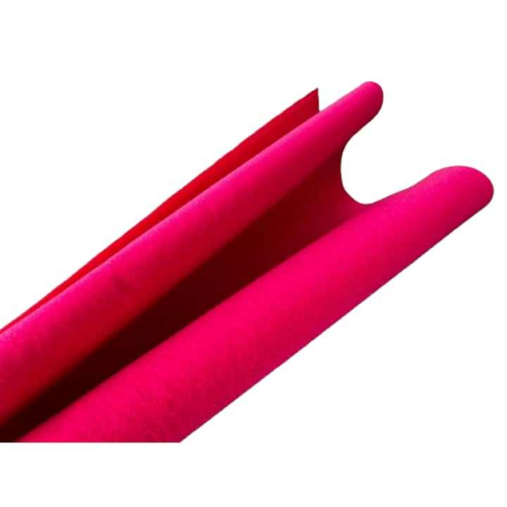 Fetru, pasla moale 1mm 50X55cm, roz intens