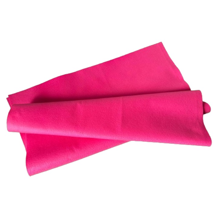 Fetru, pasla moale 1mm 50X110cm, roz inchis