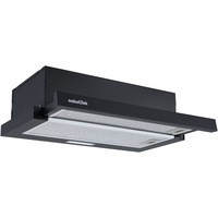 Hota incorporabila telescopica NobelTek NHO-T6001MB, Putere de absorbtie 500 mc/h, Iluminare LED, 60 cm, Negru