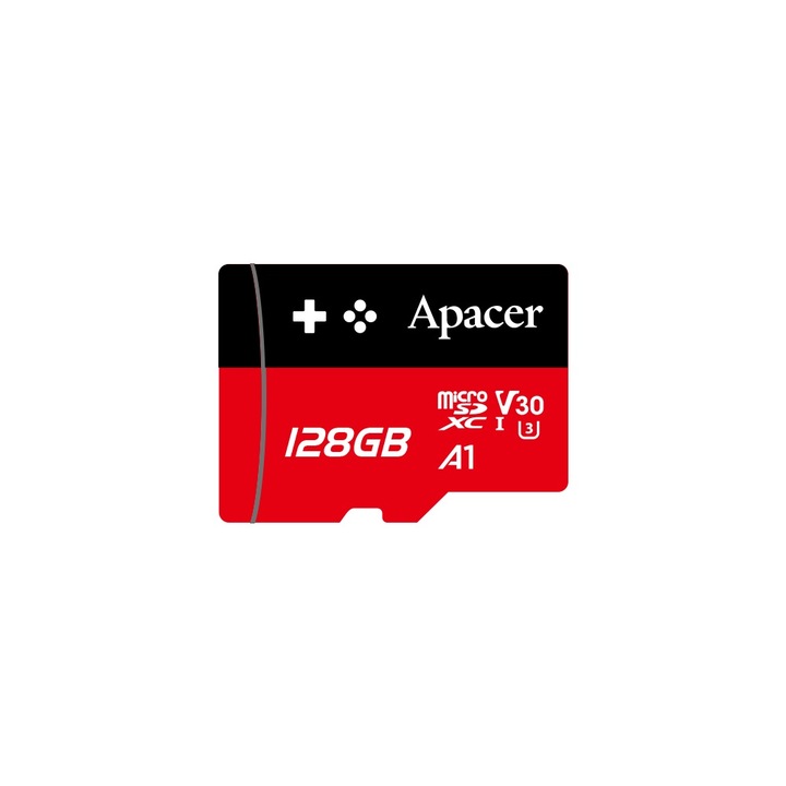 Карта памет microSDXC UHS-I U3, V30 A1 Gaming Apacer, 128GB, R100