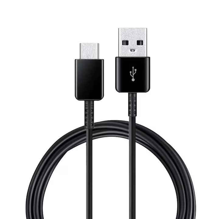 Cablu de date si incarcare Samsung 15W Fast Charging USB Type-C 1.5 metri Negru