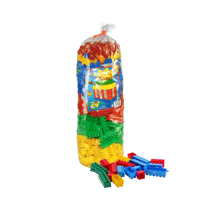Baczek építőkészlet, többszínű, 57x23x23cm, 500 db