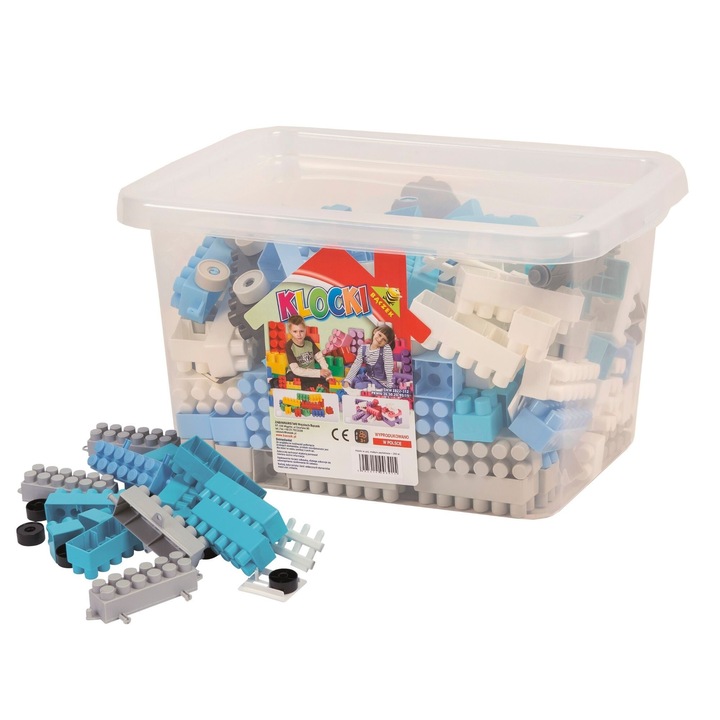 Конструктор Baczek, пастел, 200 части, 37x28x22 см