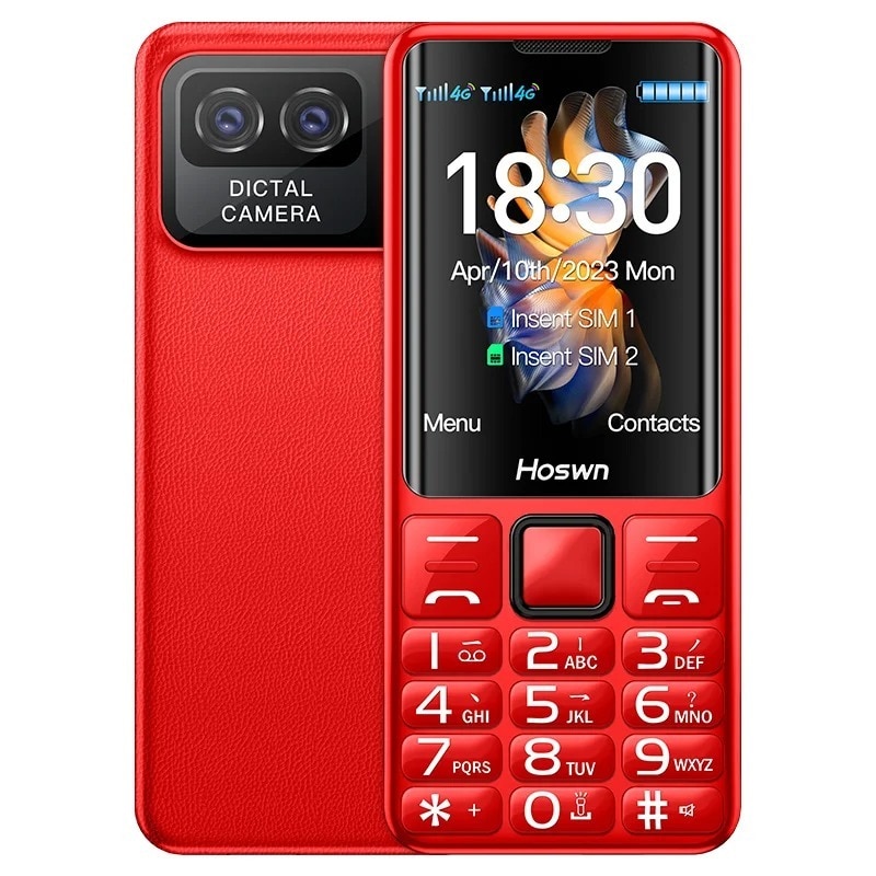 Telefon Mobil AIEK i79, Dual SIM, 2G, RO-ALERT, 32MB, Rosu, 2.4inch