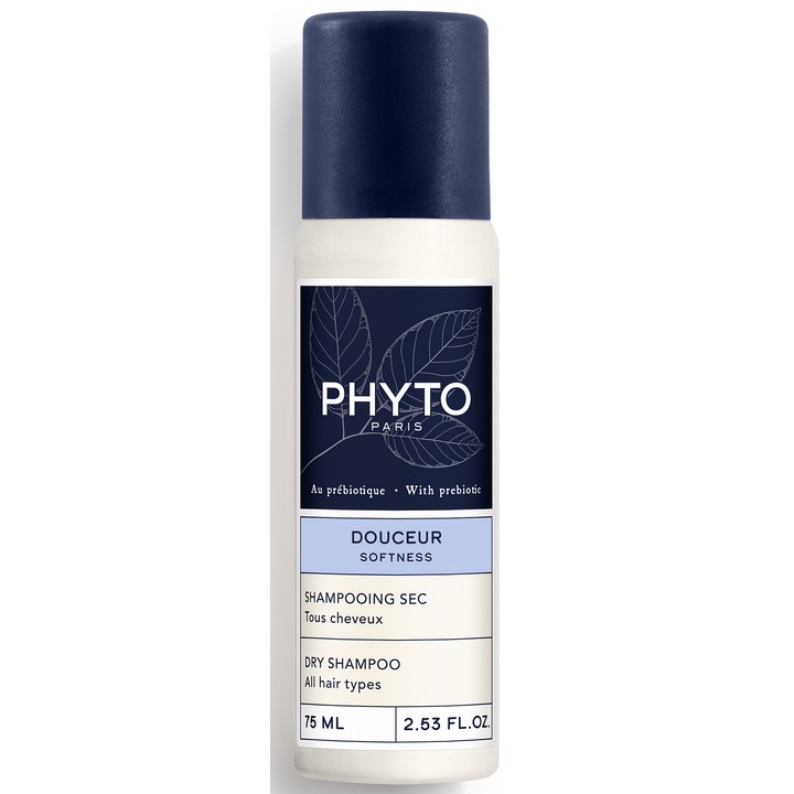 Sampon uscat pentru toate tipurile de par, Phytosoftness, 75 ml