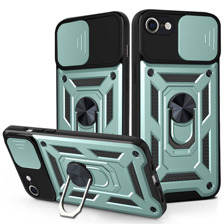 fixGuard CamShield sorozatú tok iPhone 7 / 8 / SE 2, SE 2020 / SE 3, SE 2022 telefonokhoz - zöld