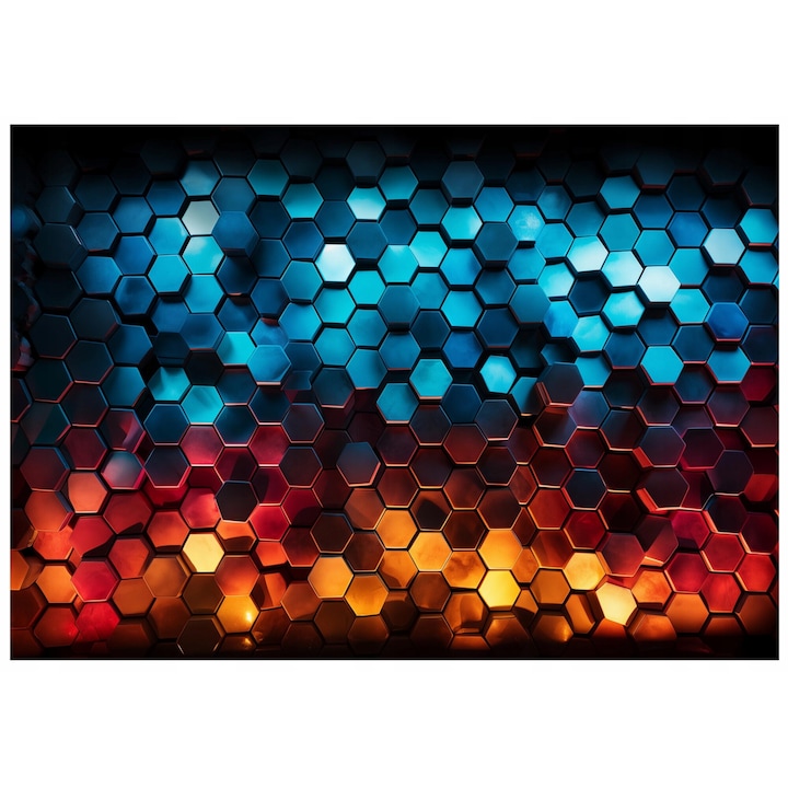 Gyerek tapéta 3D Gaming Hexagon 250x175 cm