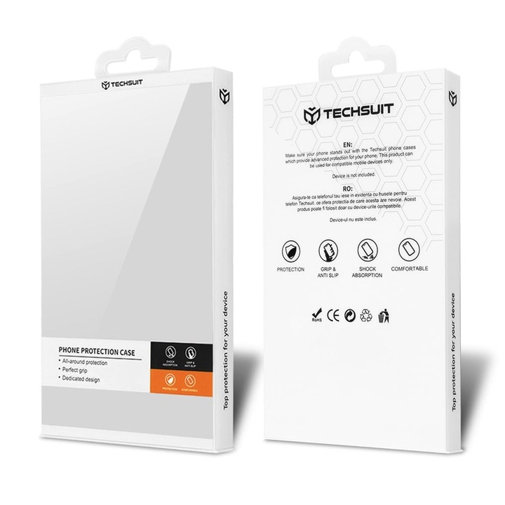 Кейс за Google Pixel 8a - Techsuit Carbonite FiberShell - Red Vortex