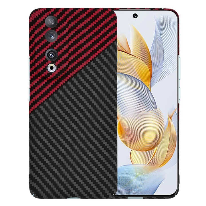 Кейс за Honor 90 - Techsuit Carbonite FiberShell - Red Vortex