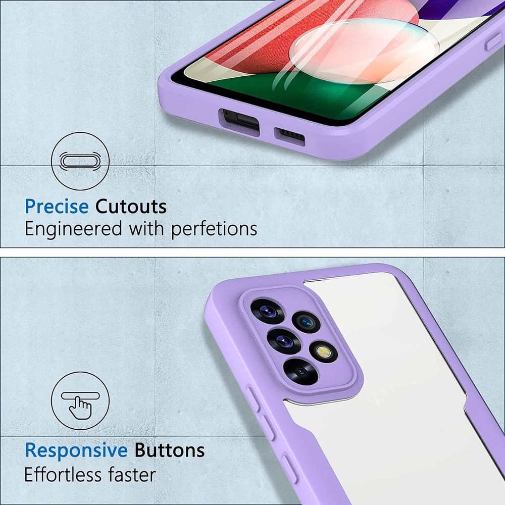 Husa 360° (fata + spate) pentru Samsung Galaxy A13 4G, Accesorio ColorVerse, Purple