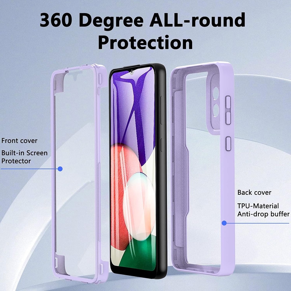 Husa 360° (fata + spate) pentru Samsung Galaxy A13 4G, Accesorio ColorVerse, Purple