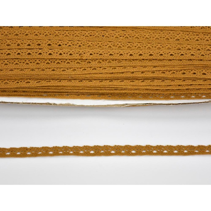 Dantela bumbac bronz 1cm*2 metri