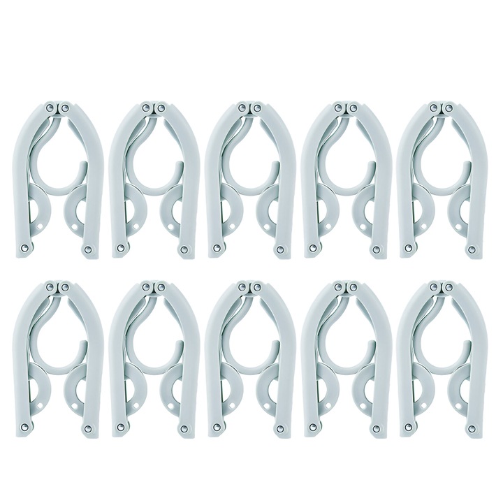 Set 10 Umerase Pliabile, Polipropilena, 44 x 15 cm, Universale, Dimensiune Reglabila, Albastru, Neo™