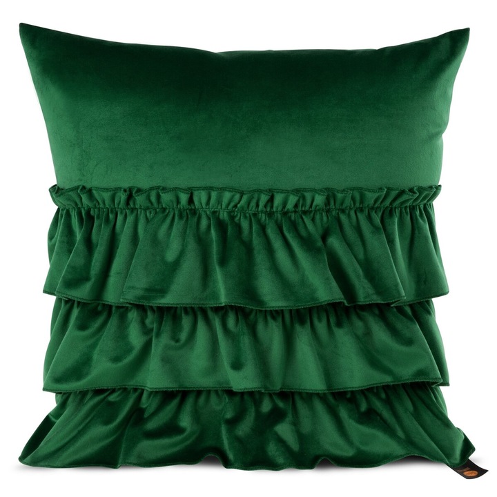 Fata de perna cu volane CHARLOTTE Eurofirany 45x45 cm verde