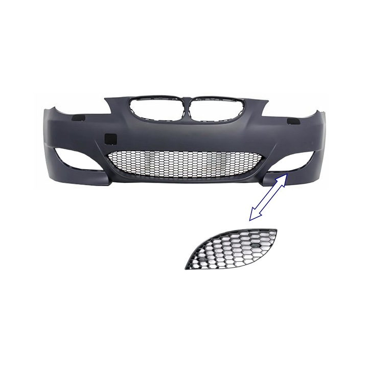 BAL oldali rács kompatibilis a BMW 5-ös sorozatú E60 E61 csak 2003-2010 Bar M5 Design