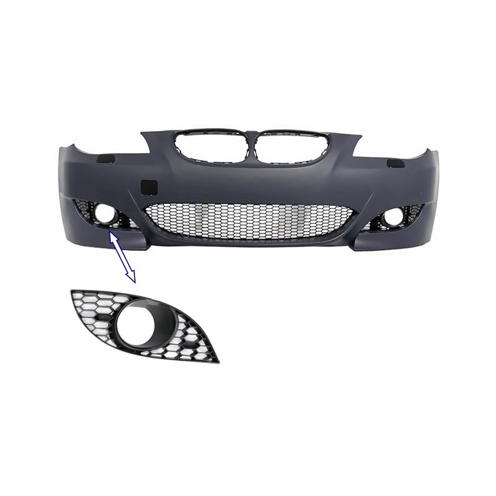 Jobb oldali rács, kompatibilis a BMW 5-ös sorozatú E60 E61-es csak 2003-2010-ig gyártott modellekkel, Bar M5 Design