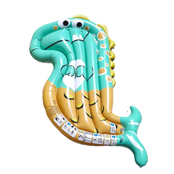 Saltea gonflabila Kidland - T-rex, 168 x 18 x 110 cm, Multicolor