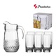 Комплект гарафа и чаши Pasabahce Valse, 1.35L + 6x290ml