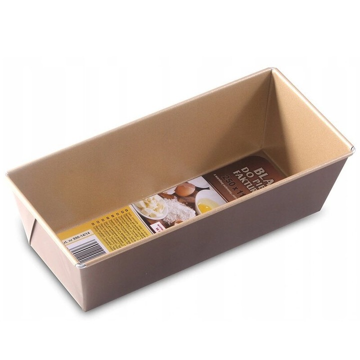 Тава за печене, SNB, правоъгълна, неръждаема стомана, 25x11см