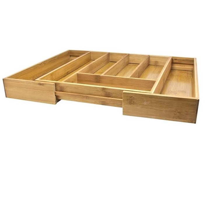 Evőeszköz tartó fiókba, MPLCo, Bambusz, Natúr