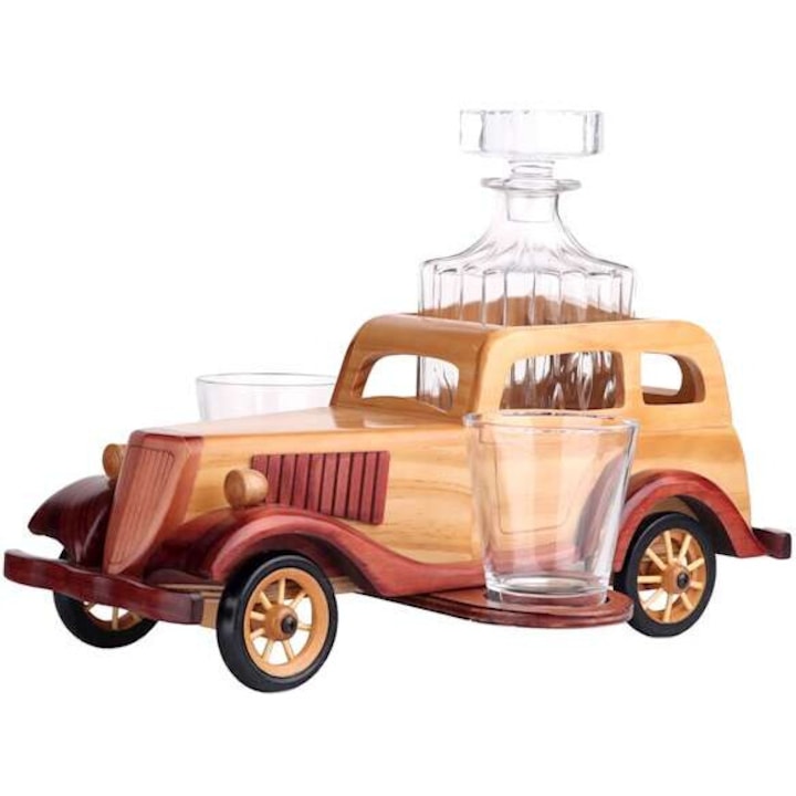 Комплект гарафа и 2 чаши за уиски MPLCo, 700 мл