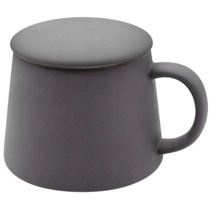 Bögre Tragar infúzióval, kerámia, szürke, 375 ml