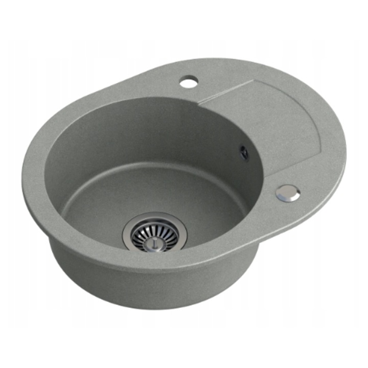 Chiuveta Quadron Johnny 216 Chiuveta incastrata granit gri otel 58, 5x46cm