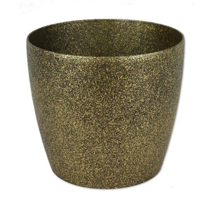 Dekor edény, Lamella, Műanyag, 26,5 cm, Zöld