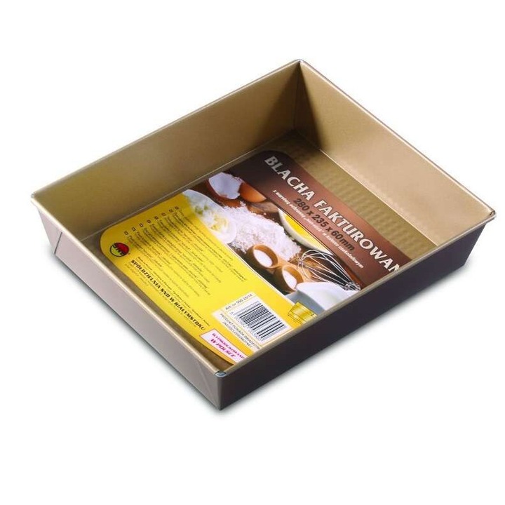 SNB тава за печене, правоъгълна, неръждаема стомана, 28x23.5см