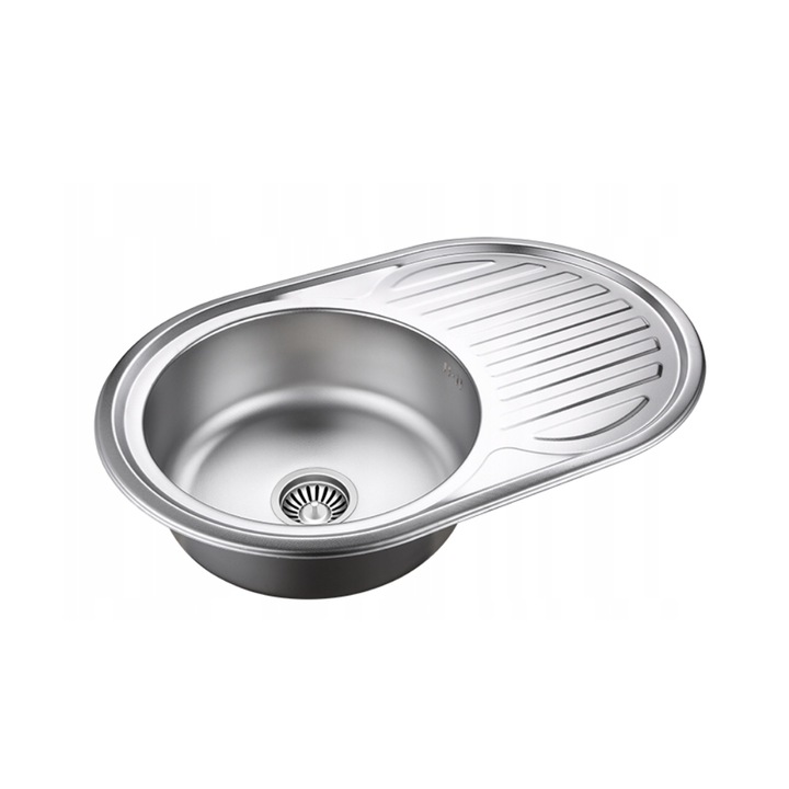 Chiuveta Bucatarie Quadron Volum 211 Incastrat Otel Satinat 77x50cm