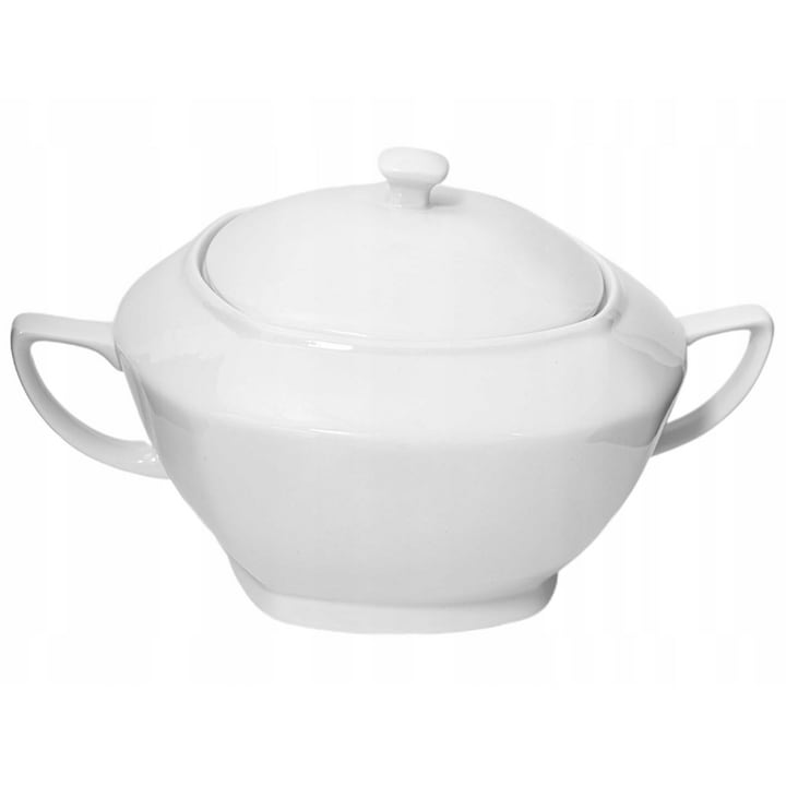 Leveses tál, Tragar, Porcelán, 2,5 L, Fehér
