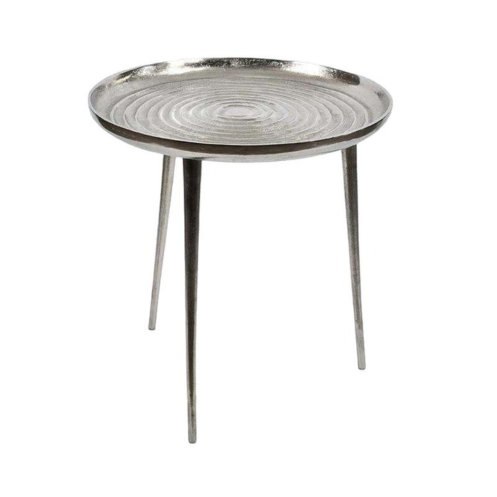 Маса Belldeco Deluxe Stolik, алуминий, 55x55x57см, сребриста