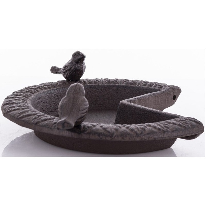 Art-Pol madáretetők, öntöttvas, fekete, 6,5x21,5x18 cm