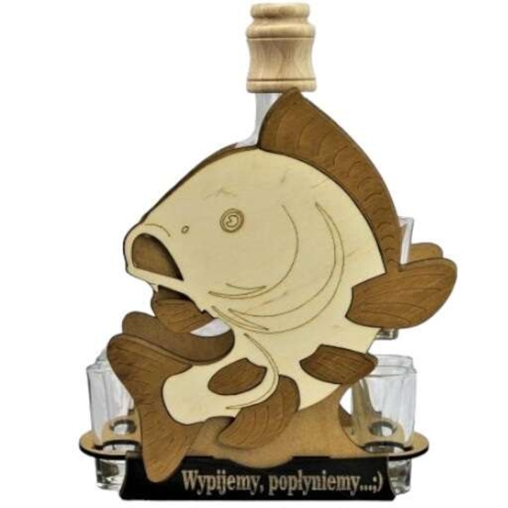 Kancsó és 6 pohár készlet, Anapol, Karp modell, minőségi üveg, 0,5l