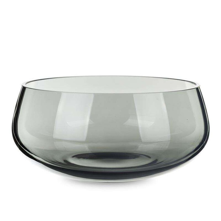 Art-Pol tál, üveg, fekete, 9x19x19cm