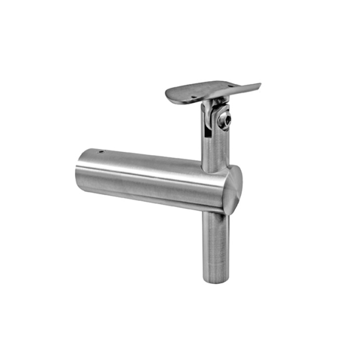 Suport pentru balustrada de perete 80X40-80 conectare phi 42 AISI 304 lustruit