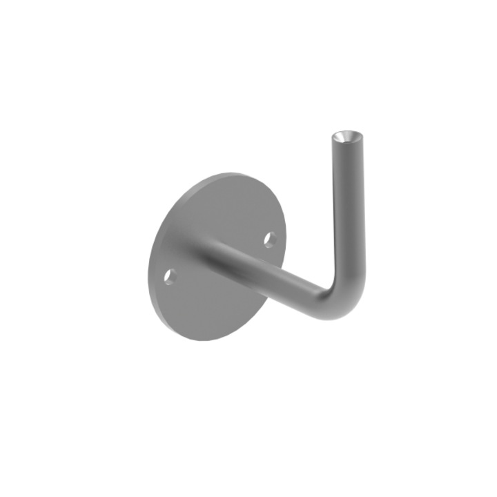 Suport pentru balustrada de perete 80-75 filet M6 AISI 304 satinat