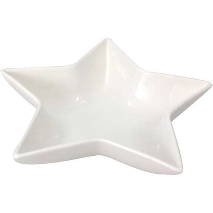 Konyhai tányér MPLCo Patera Deco Xmas, fehér, 21 cm