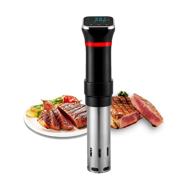 Aparat Sous Vide AMRINUGL, control tactil, functie de incalzire rapida, design impermeabil