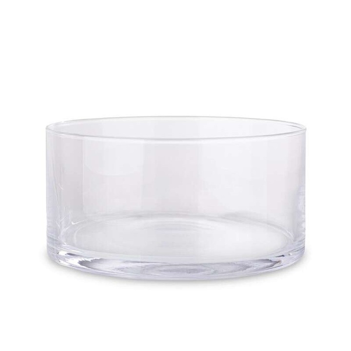 Salátástál, Art-Pol, üveg, dekoratív, átlátszó, 10,5x20,5x20,5 cm