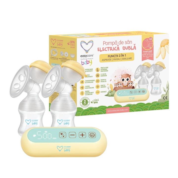 Двойна електрическа помпа за кърма 3в1 Easycare baby D262