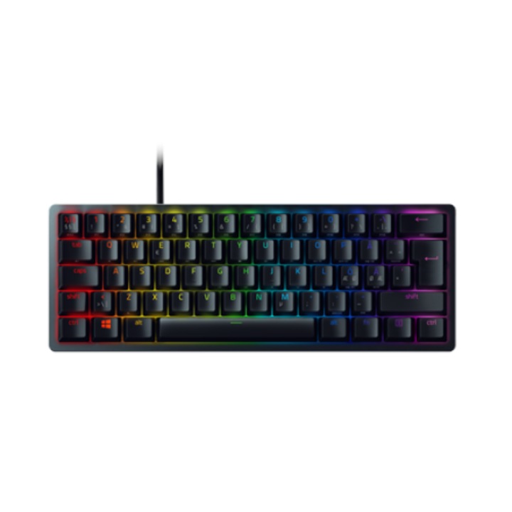 Клавиатура Gaming Razer Huntsman Mini 60%, RGB LED осветление, черна, USB-C