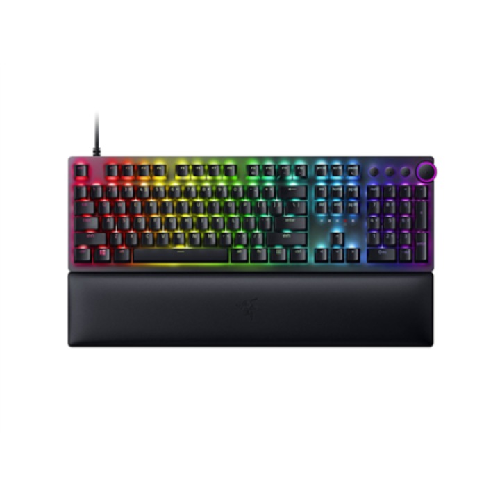 Клавиатура Gaming Luka Huntsman V2, RGB LED осветление, Switch Linear Red, черна
