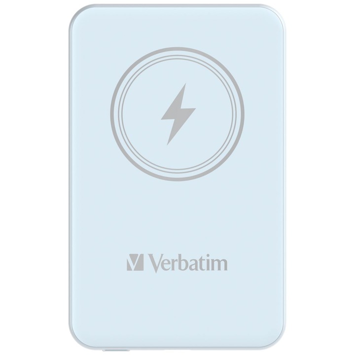 Power bank Verbatim Charge 'n' Go, wireless, 5000mAh, albastru