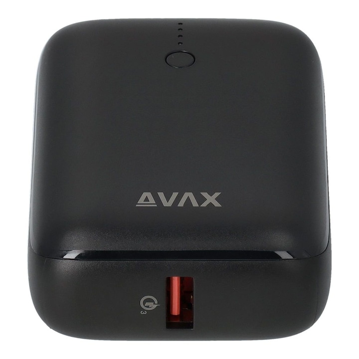Външна батерия Avax PB105B MINI 10000mAh PowerBank Черен, 224112, Powerbank