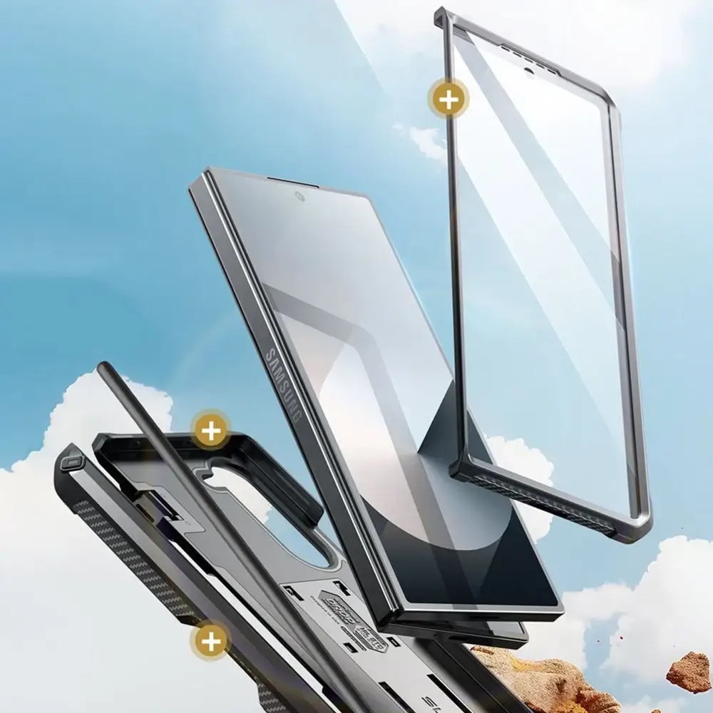 Carcasa 360 grade Supcase Unicorn Beetle Pro compatibila cu Samsung Galaxy Z Fold 6, Protectie display, Negru
