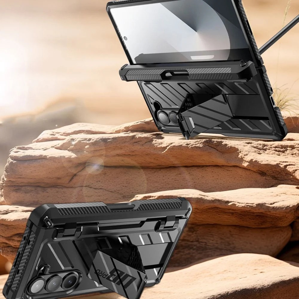 Carcasa 360 grade Supcase Unicorn Beetle Pro compatibila cu Samsung Galaxy Z Fold 6, Protectie display, Negru