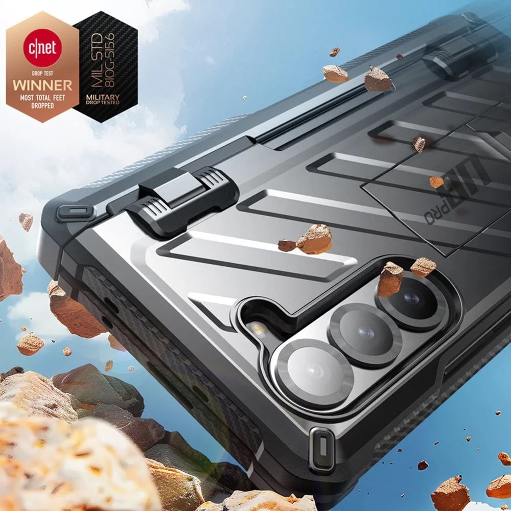 Carcasa 360 grade Supcase Unicorn Beetle Pro compatibila cu Samsung Galaxy Z Fold 6, Protectie display, Negru